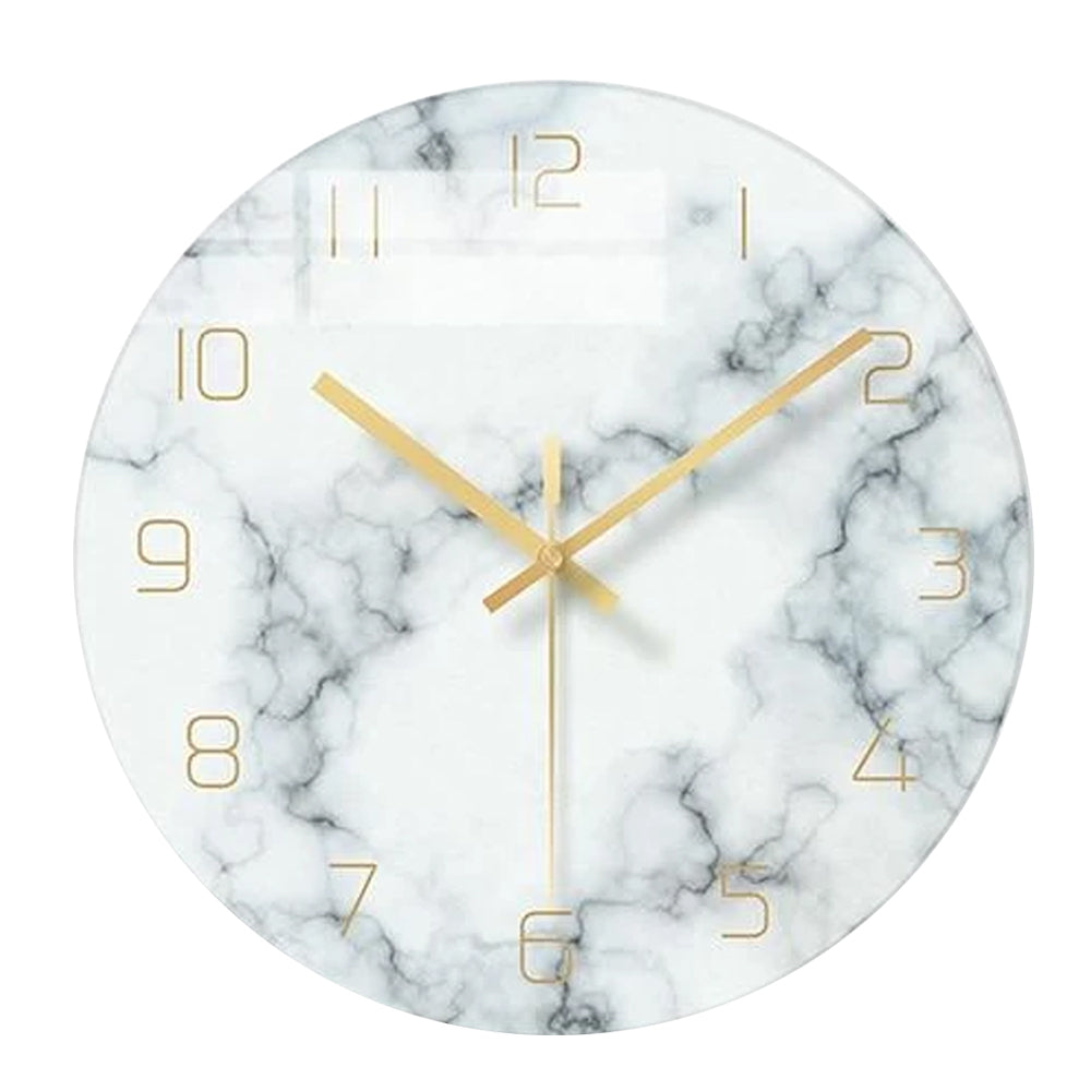 Wall Clock - StoneGlow - Marble Design - Nordic Style