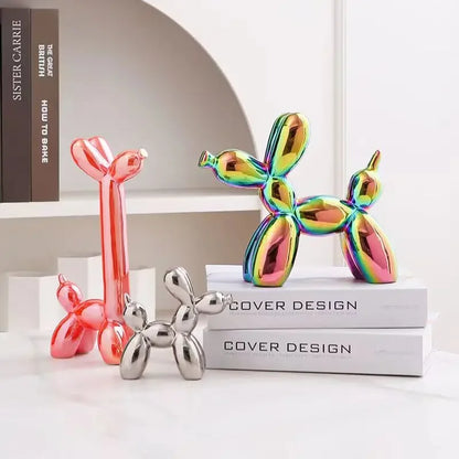 Metallic Ceramic Balloon Dog