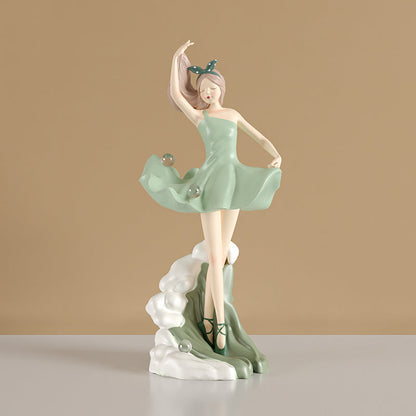 Dancing Ballet Girl Figurine