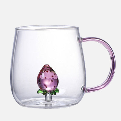 Farmland 3D Animal Glass Drinking Cups