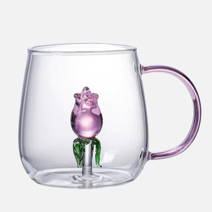 Farmland 3D Animal Glass Drinking Cups