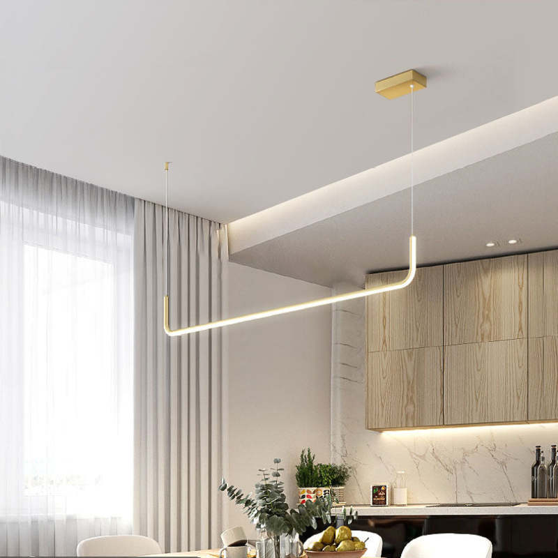 LuxeLight – Elegant Hanging Lamp made of Metal and Silicone