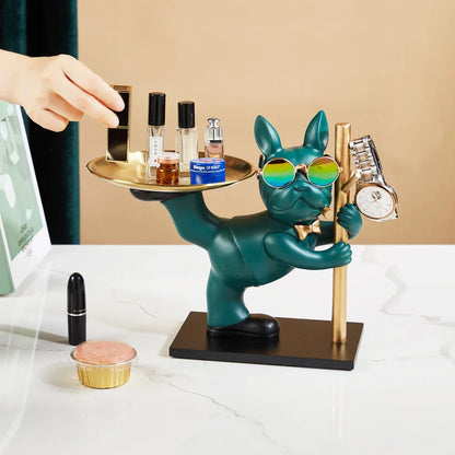 Balancing French Bulldog Tray