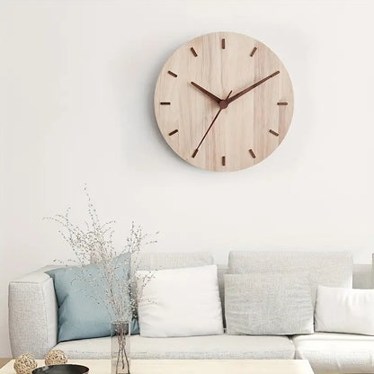 WalnutGlow - Stylish wall clock made of walnut wood