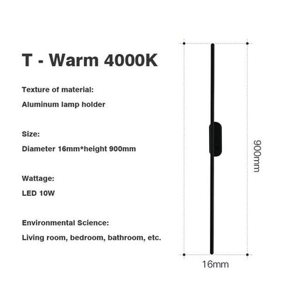 Fixed Ultra-thin Free Rotation 10W Wall Lamp