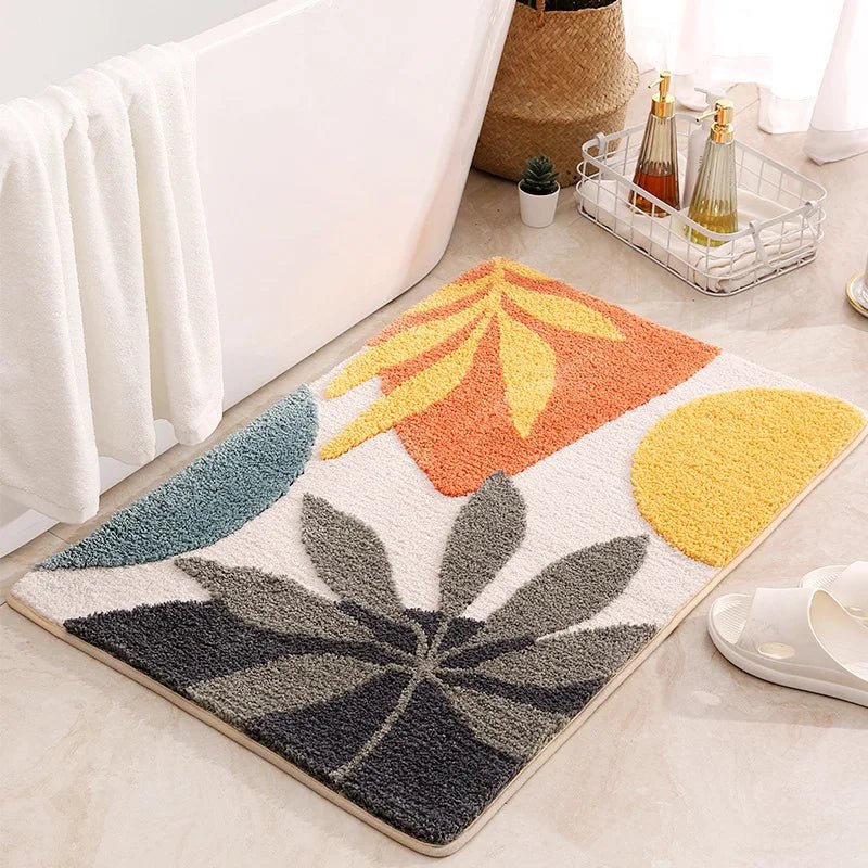 Floral Non Slip Bathmat