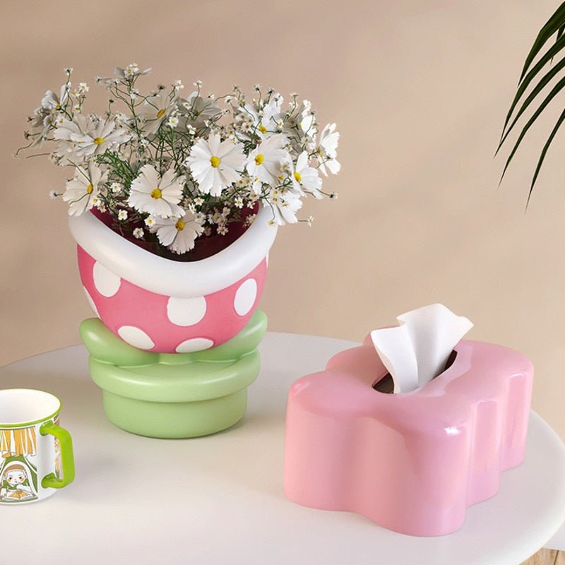 Flower Big Mouth Desktop Storage Organiser