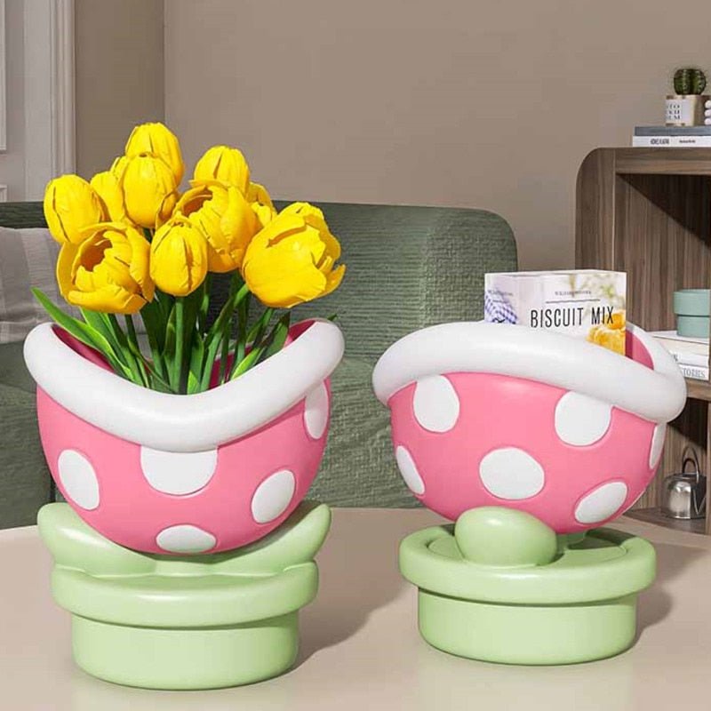 Flower Big Mouth Desktop Storage Organiser