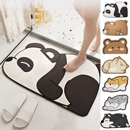 Cartoon Super Absorbent Anti-slip Floor Mat for Bathroom