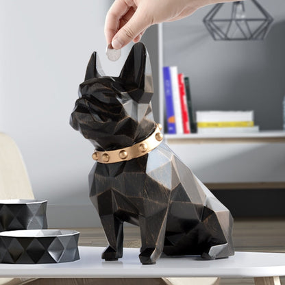 Geometric Bulldog Coin Box