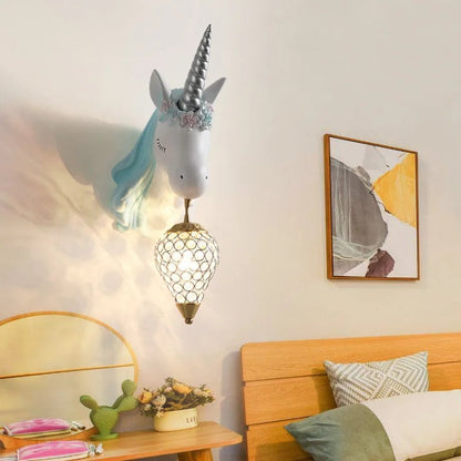 TranquilTide - Resin wall light unicorn