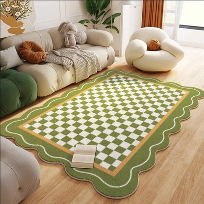 Geometric Pastel Coloured Living Room Rug