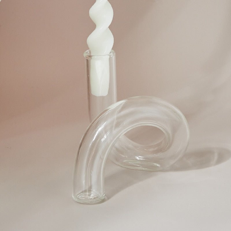 Glass Vase Candle Holders