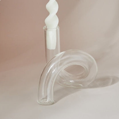 Glass Vase Candle Holders