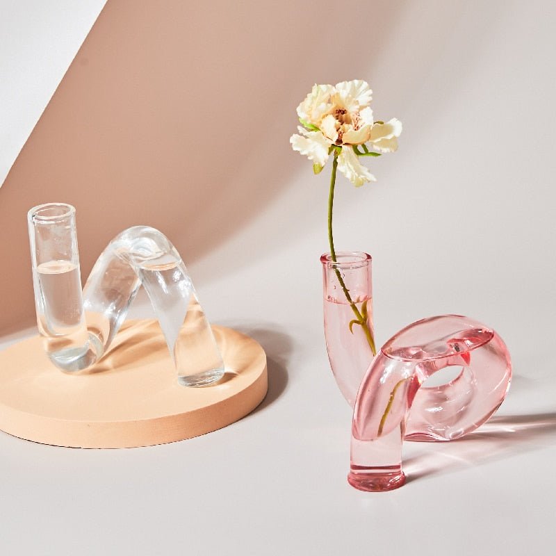 Glass Vase Candle Holders