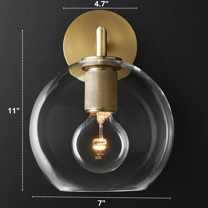 Miravique Copper & Glass Wall Sconces