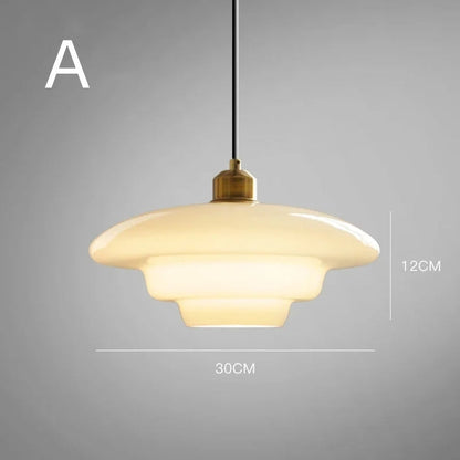 White Glass Pendant Light