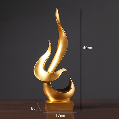 Abstract Torch Statue