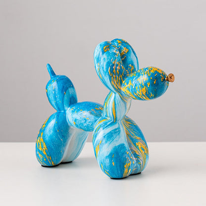 Graffiti Balloon Dog Resin Statue