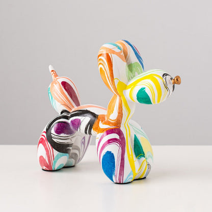 Graffiti Balloon Dog Resin Statue