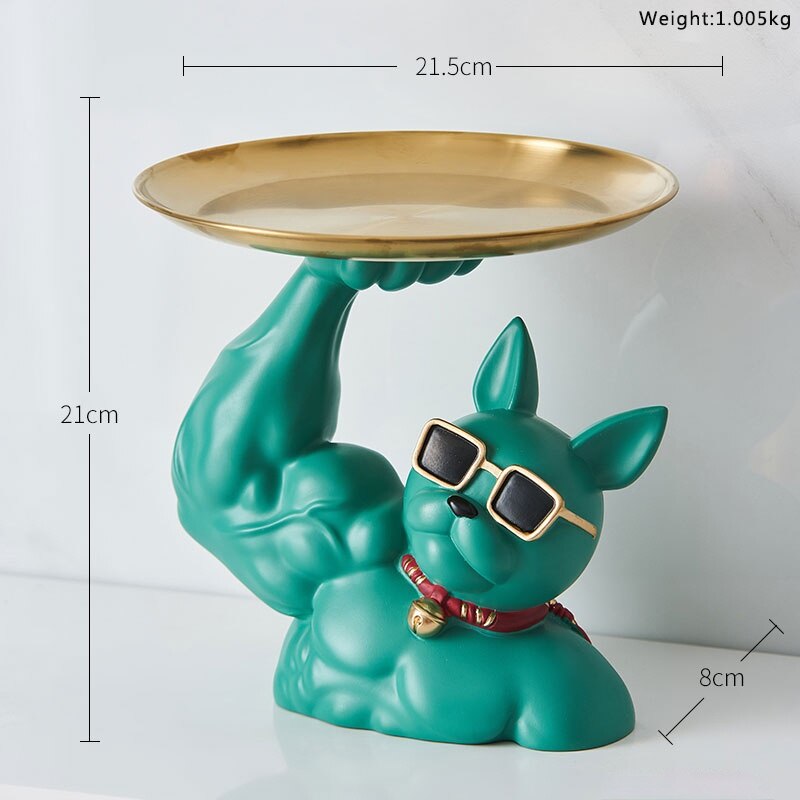 Muscular French Bulldog Candy Tray