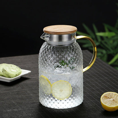 Heatproof Stippled Glass Jug