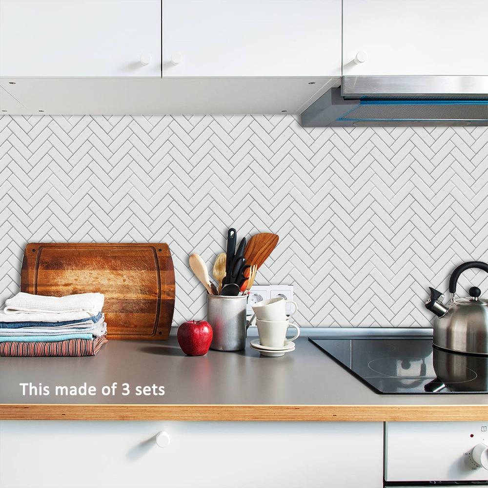 Herringbone Self Adhesive Tile Decals