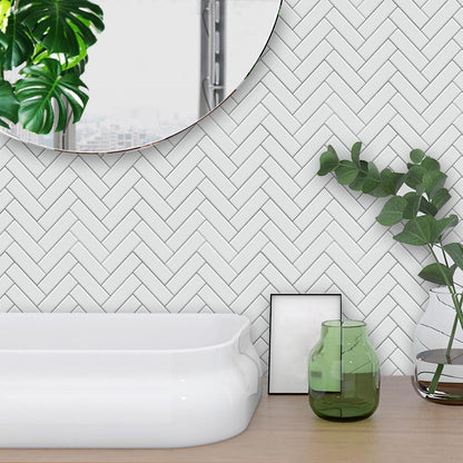 Herringbone Self Adhesive Tile Decals