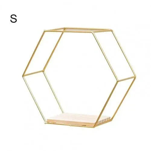 Hexagon Shaped Floating Wall Shelves