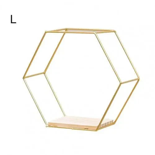 Hexagon Shaped Floating Wall Shelves