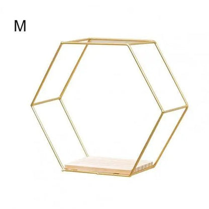 Hexagon Shaped Floating Wall Shelves