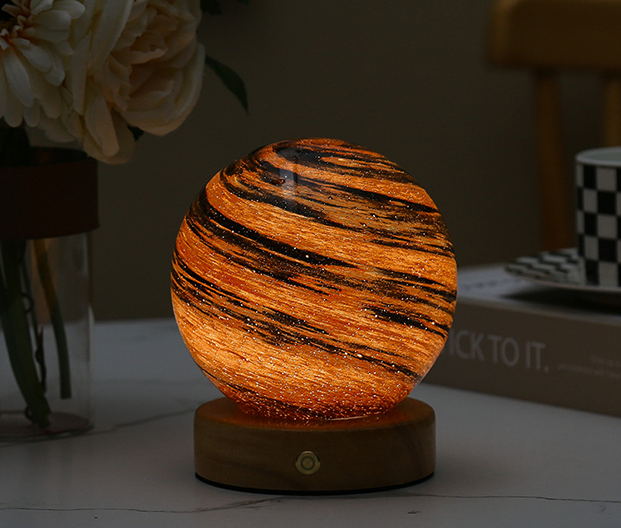 Glass Moon Lamp