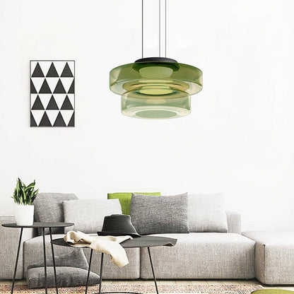 Glass pendant lights in Bauhaus style lamp