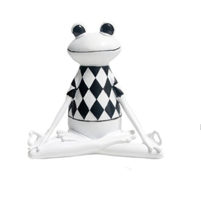 Yoga Frog Decorative Figurines