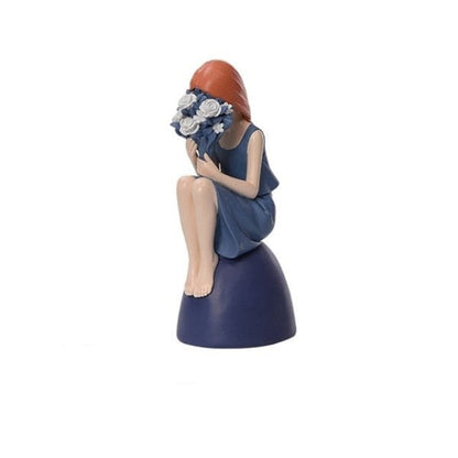 Balloon Girl In Blue Figurine