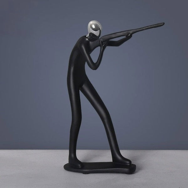 Modern Handcrafted Sports Figurines – Elegant Resin Sculptures for Home & Office Decor