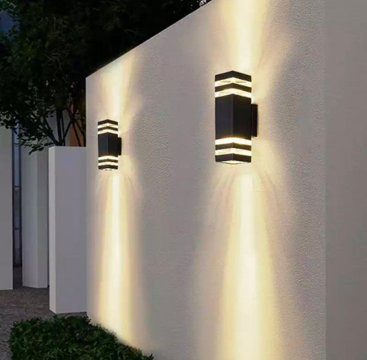 Aluminium Waterproof Outdoor Double Head Wall Light Lamp