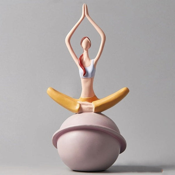 Yoga Lady Figurine Sculpture