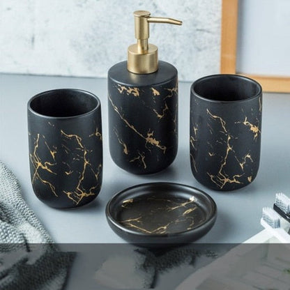 Ceramic Bathroom Accessory Set