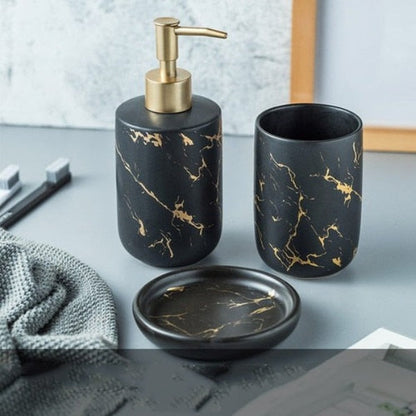 Ceramic Bathroom Accessory Set