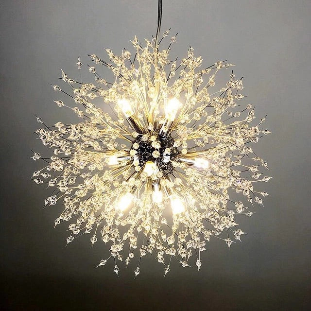 Modern Dandelion Crystal Pendant Light