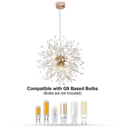 Modern Dandelion Crystal Pendant Light