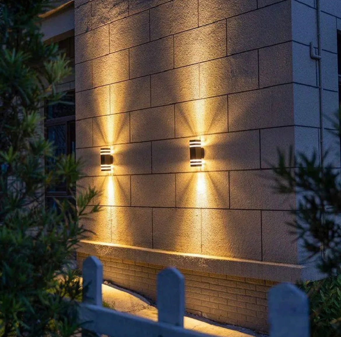 Aluminium Waterproof Outdoor Double Head Wall Light Lamp