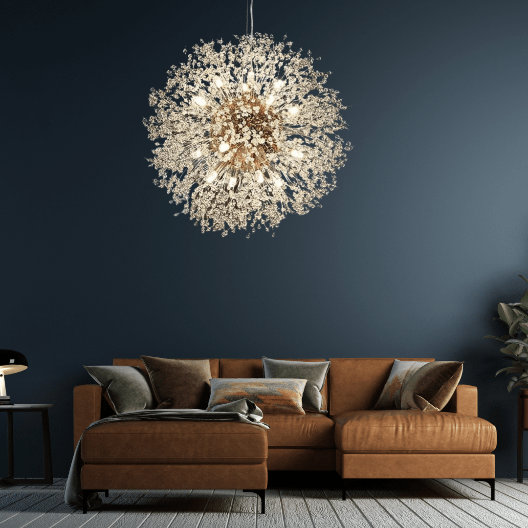 Modern Dandelion Crystal Pendant Light