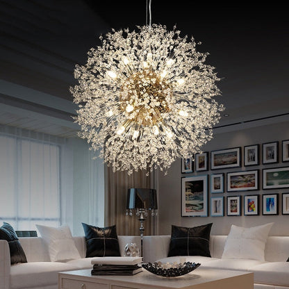 Modern Dandelion Crystal Pendant Light