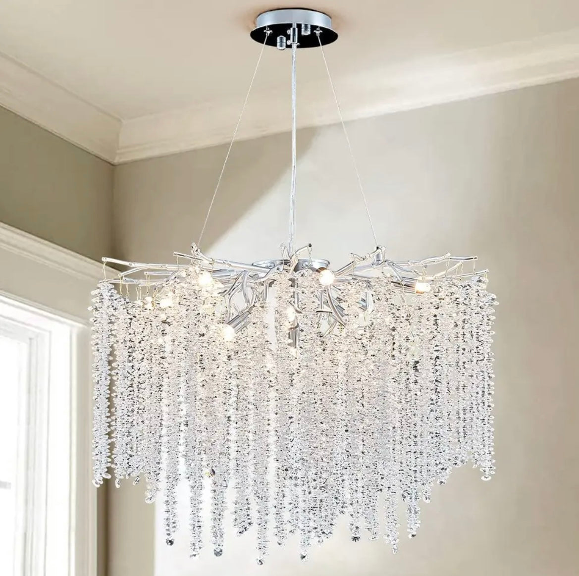 Crystal Tree Branch Chandelier