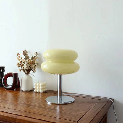 Italian Designer Mushroom Glass Egg Table Lamp