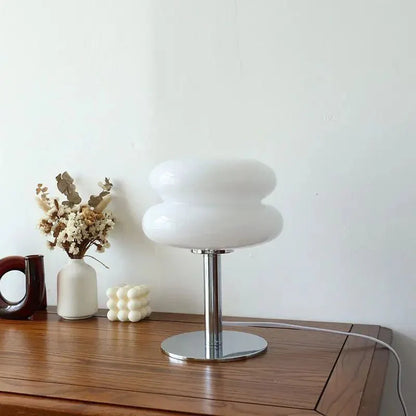 Italian Designer Mushroom Glass Egg Table Lamp