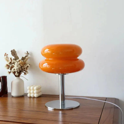 Italian Designer Mushroom Glass Egg Table Lamp