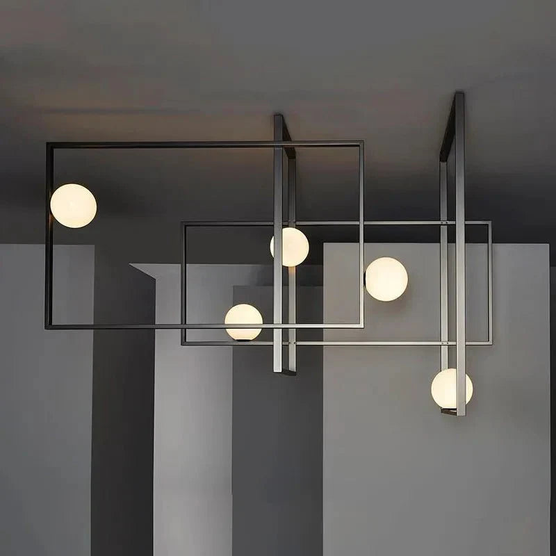 Juul Glass Brass Ceiling Light